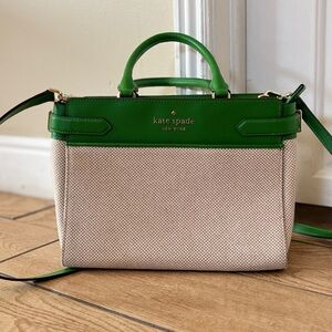 Kate Spade Green and Cream Handbag